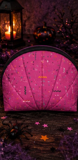 Confetti Faces - Pink & Black